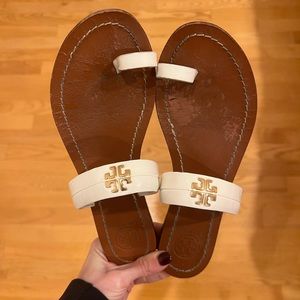 White Tory Burch sandals